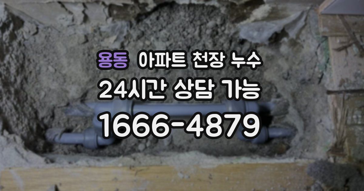 용동 아파트 천장 누수