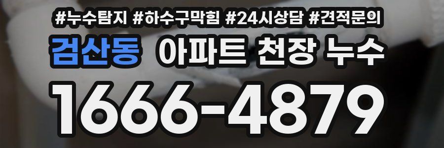 검산동 아파트 천장 누수