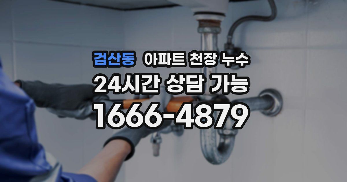 검산동 아파트 천장 누수