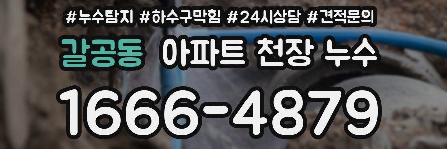 갈공동 아파트 천장 누수