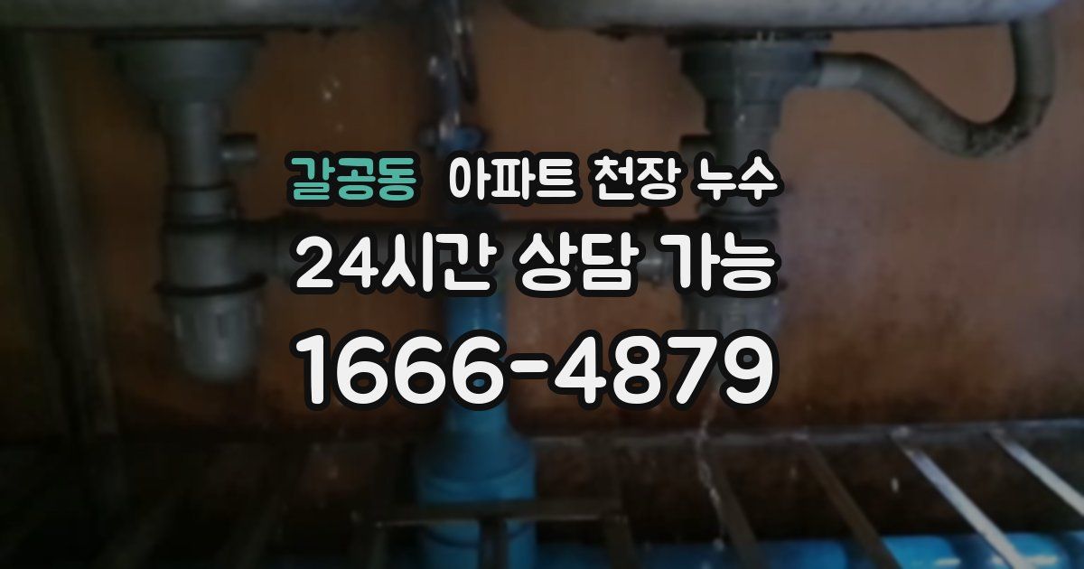 갈공동 아파트 천장 누수