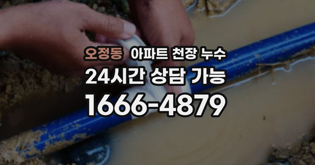 오정동 아파트 천장 누수