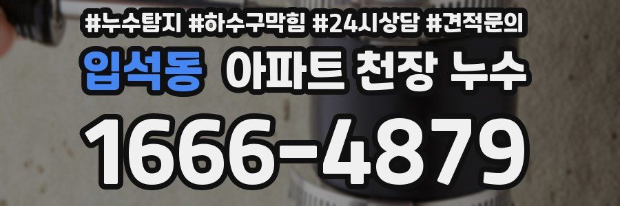 입석동 아파트 천장 누수