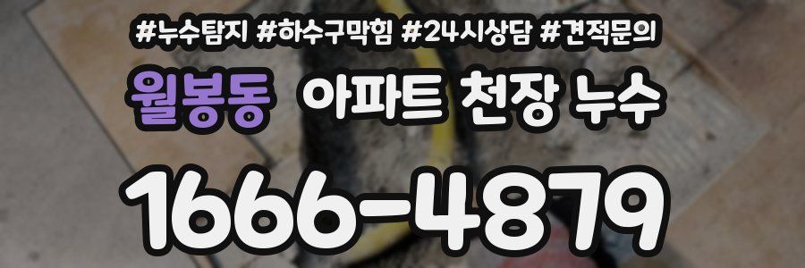 월봉동 아파트 천장 누수