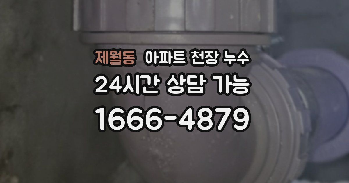 제월동 아파트 천장 누수