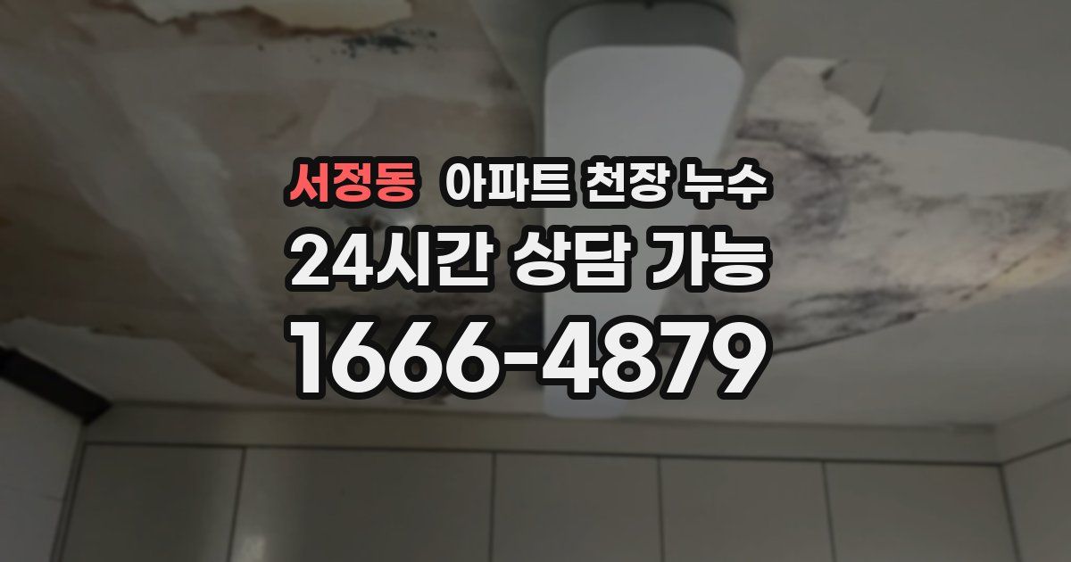 서정동 아파트 천장 누수