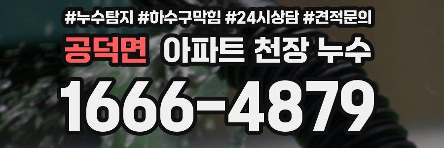 공덕면 아파트 천장 누수
