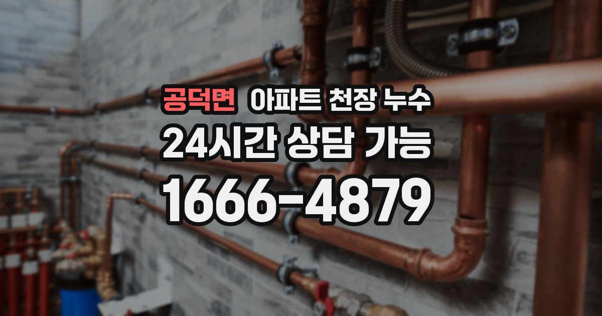 공덕면 아파트 천장 누수