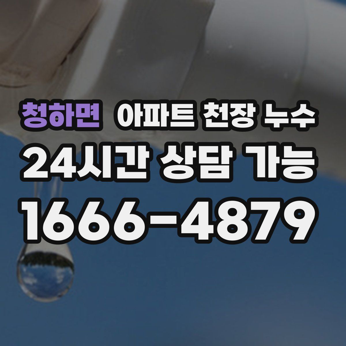 청하면 아파트 천장 누수