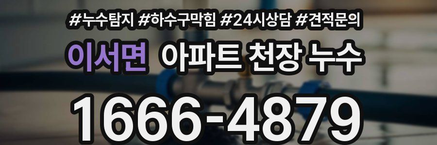 이서면 아파트 천장 누수