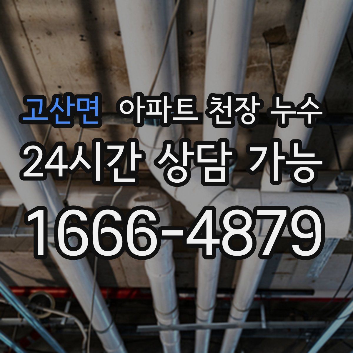 고산면 아파트 천장 누수
