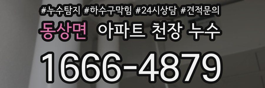 동상면 아파트 천장 누수