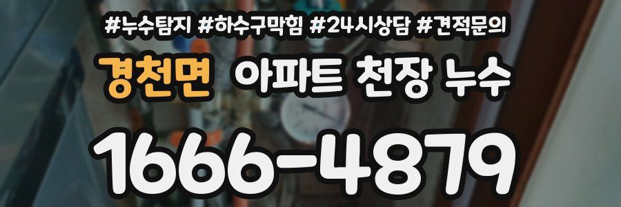 경천면 아파트 천장 누수