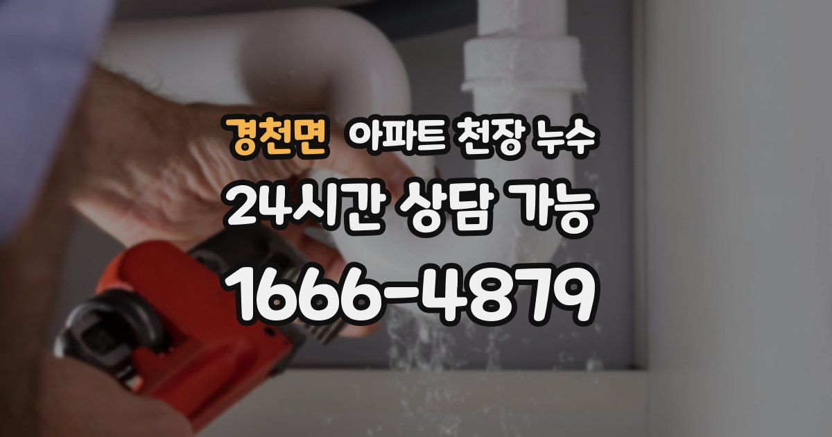 경천면 아파트 천장 누수