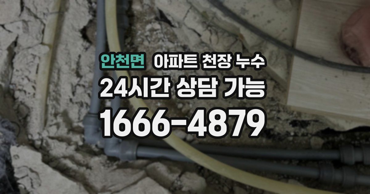 안천면 아파트 천장 누수