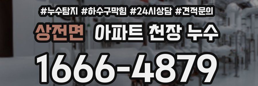 상전면 아파트 천장 누수