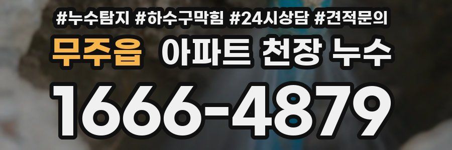 무주읍 아파트 천장 누수