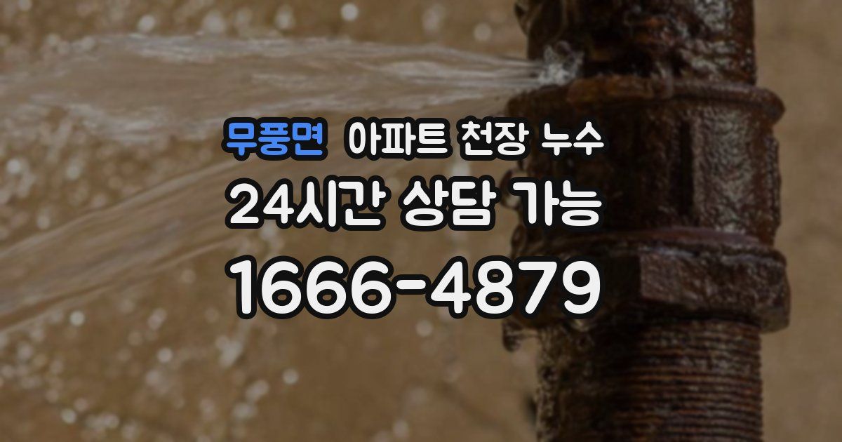 무풍면 아파트 천장 누수
