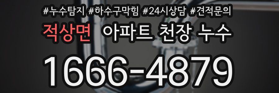 적상면 아파트 천장 누수