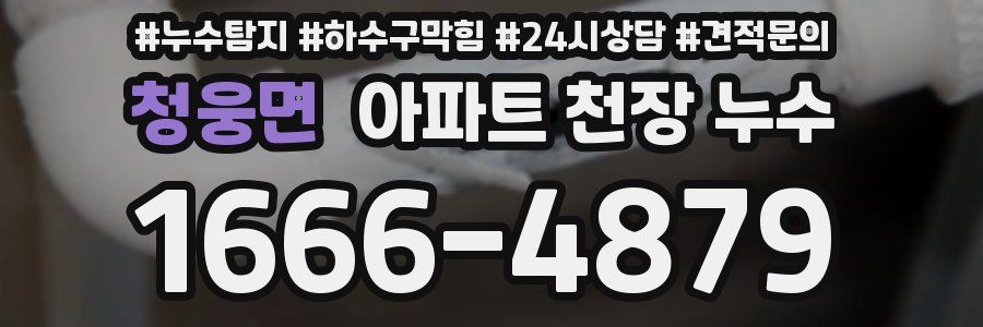 청웅면 아파트 천장 누수