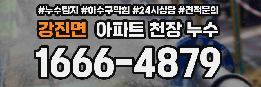 강진면 아파트 천장 누수