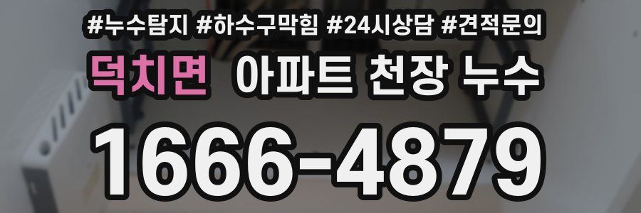 덕치면 아파트 천장 누수