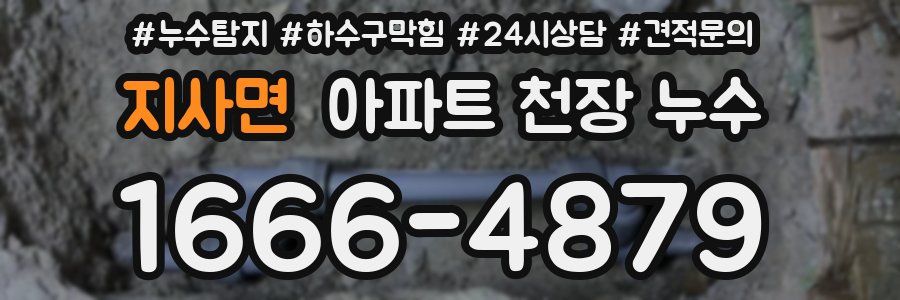 지사면 아파트 천장 누수