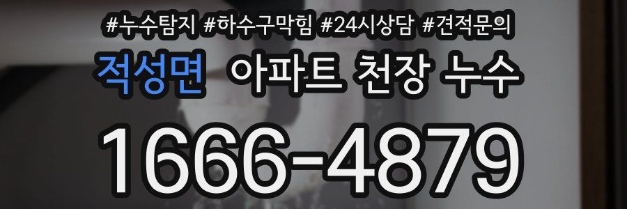 적성면 아파트 천장 누수