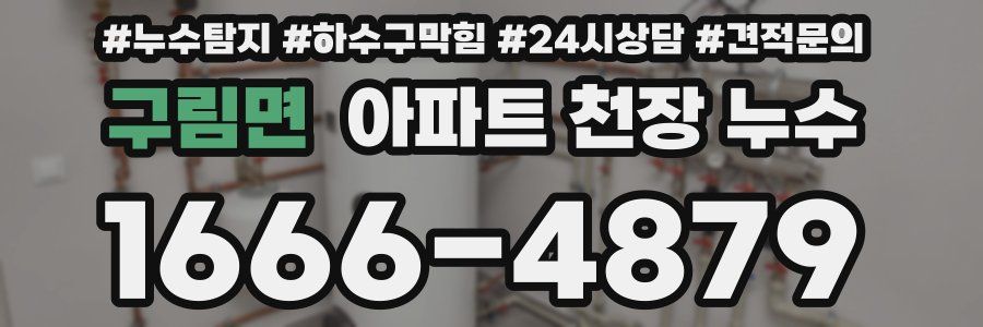 구림면 아파트 천장 누수