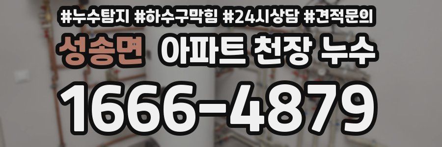 성송면 아파트 천장 누수