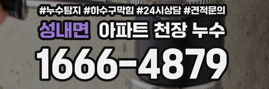성내면 아파트 천장 누수