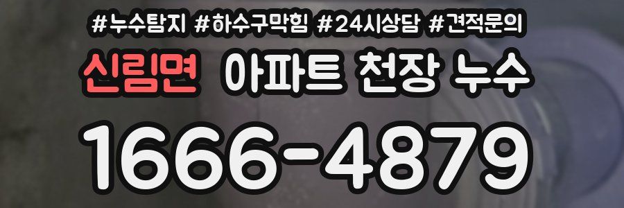 신림면 아파트 천장 누수