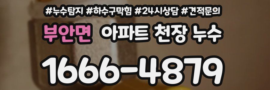 부안면 아파트 천장 누수