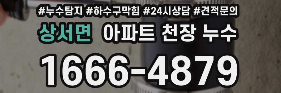 상서면 아파트 천장 누수