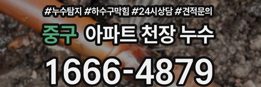 중구 아파트 천장 누수