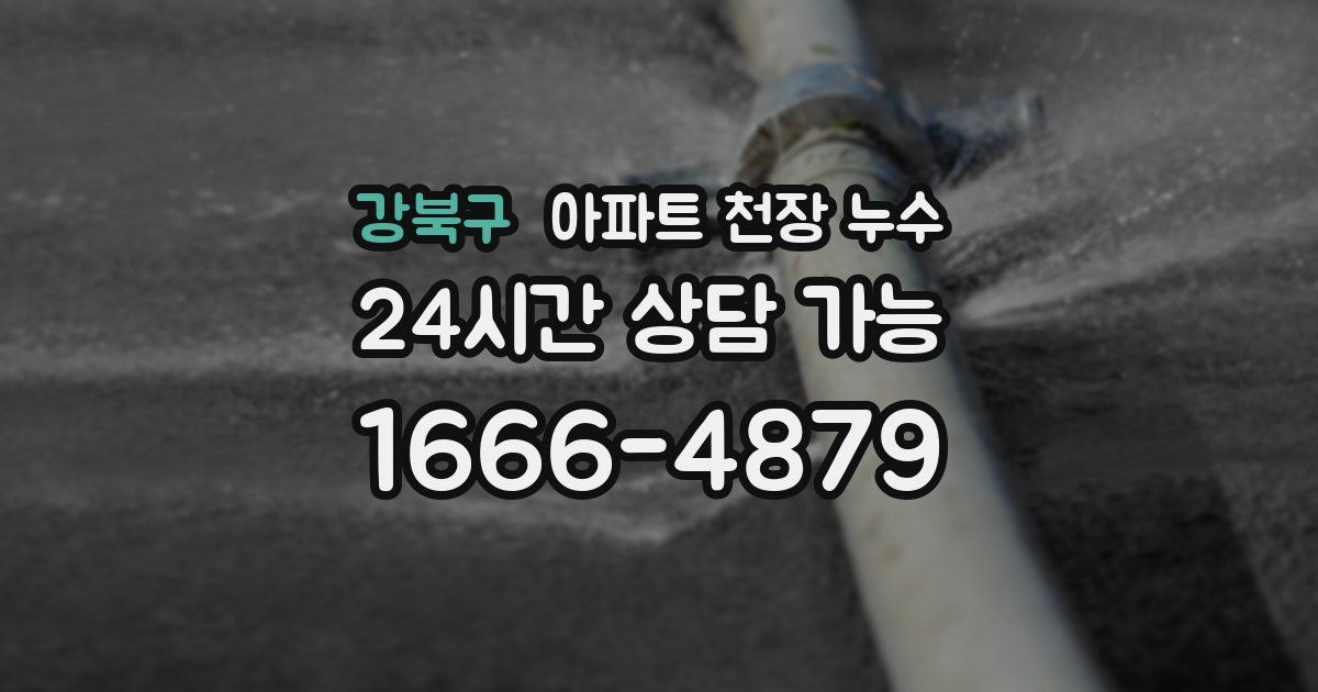 강북구 아파트 천장 누수