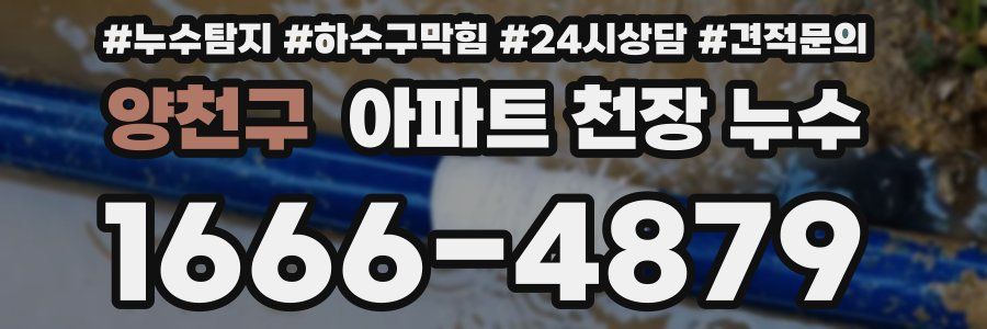 양천구 아파트 천장 누수
