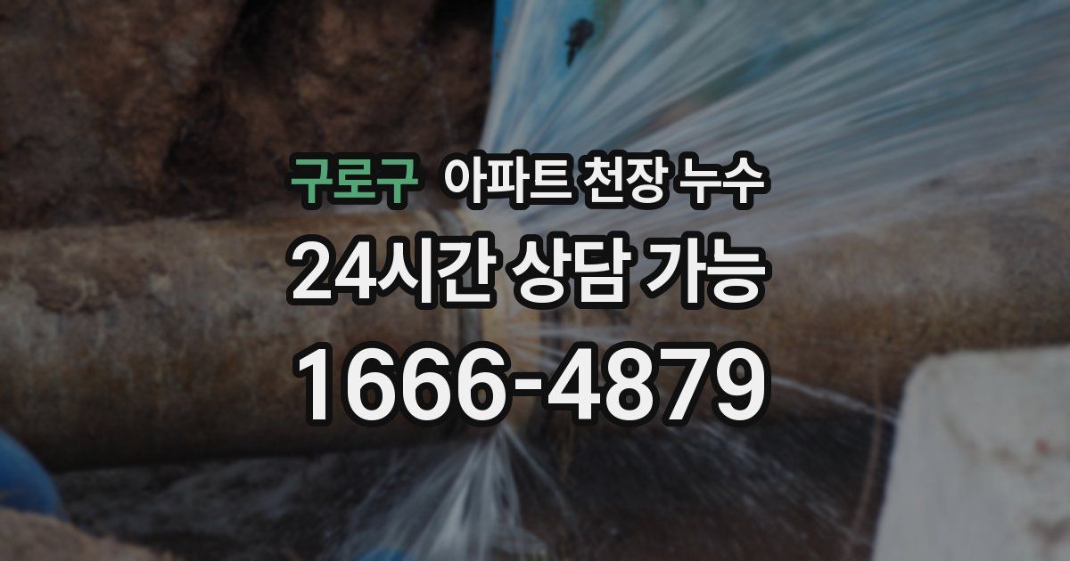 구로구 아파트 천장 누수