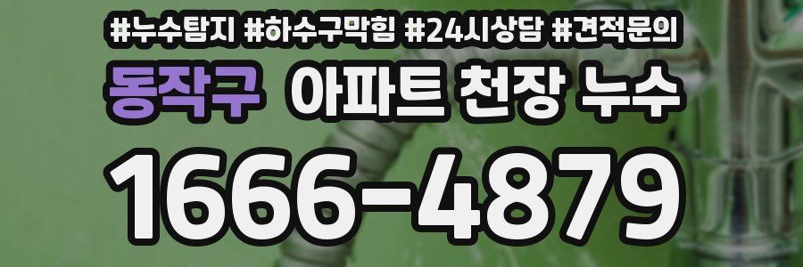 동작구 아파트 천장 누수