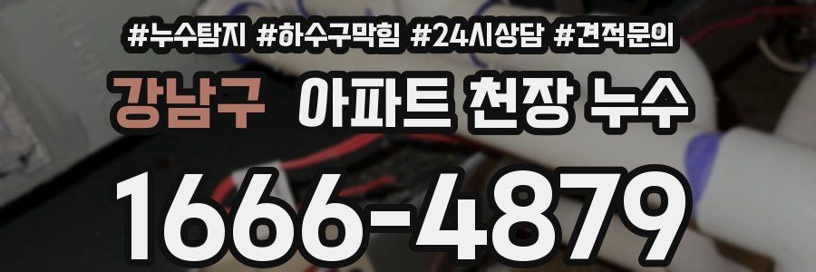 강남구 아파트 천장 누수