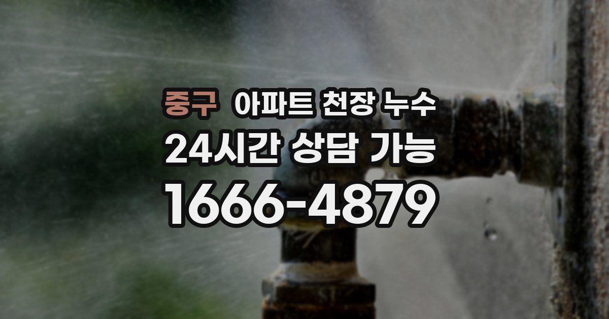 중구 아파트 천장 누수