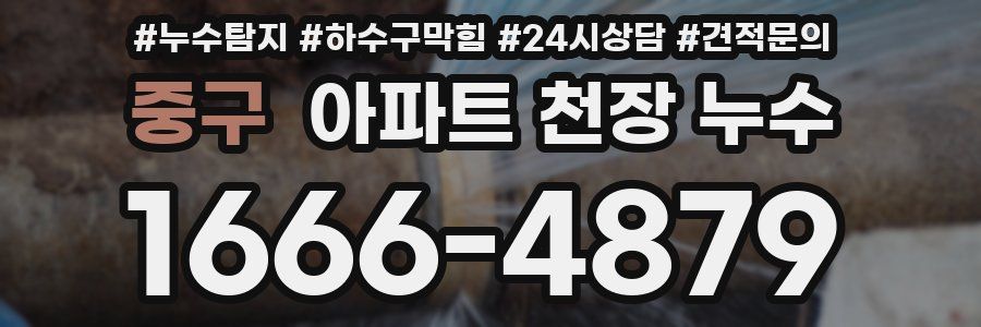 중구 아파트 천장 누수