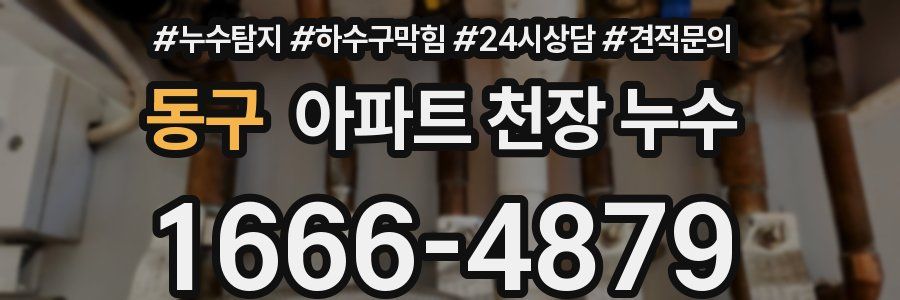 동구 아파트 천장 누수