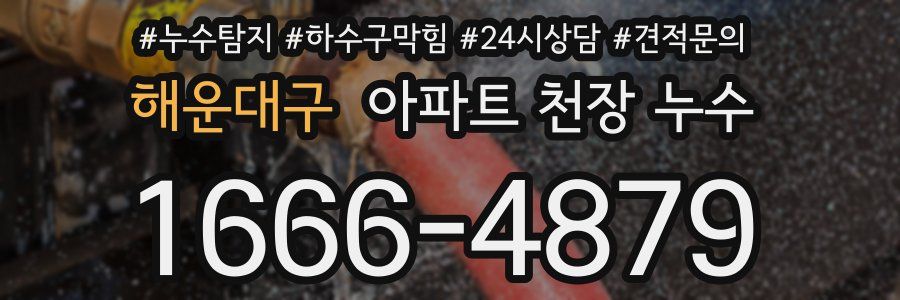해운대구 아파트 천장 누수