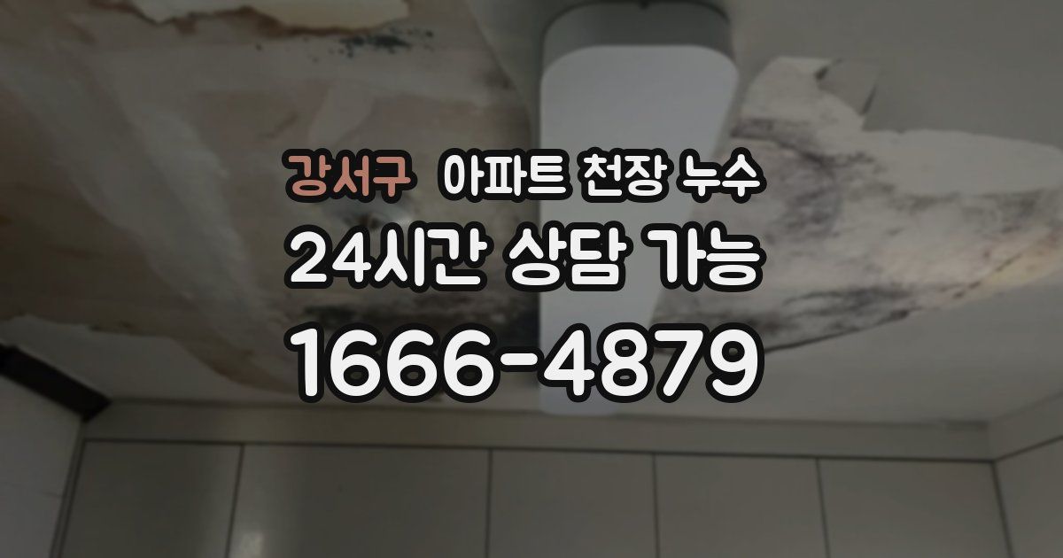 강서구 아파트 천장 누수