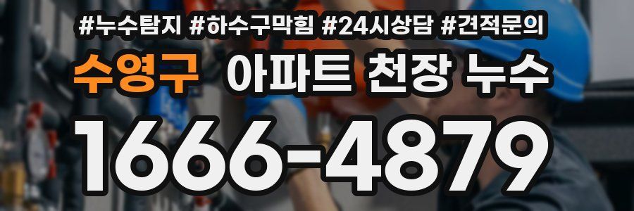 수영구 아파트 천장 누수