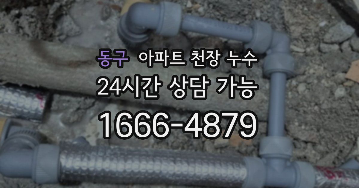 동구 아파트 천장 누수