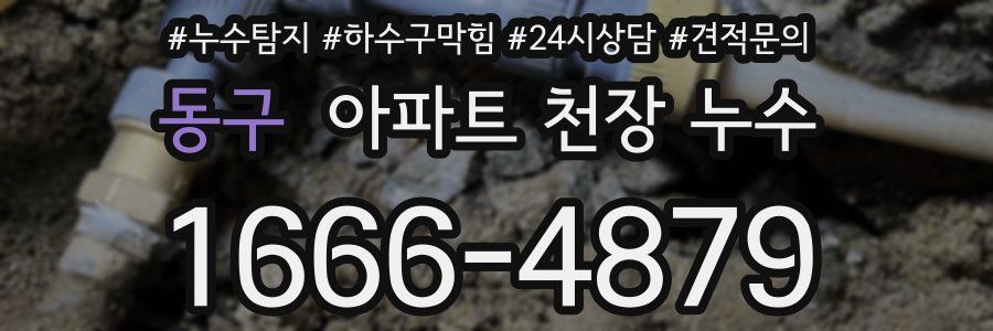 동구 아파트 천장 누수
