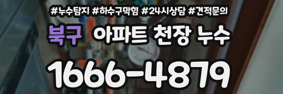북구 아파트 천장 누수