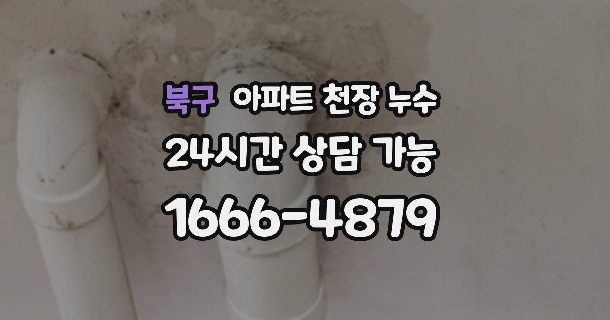 북구 아파트 천장 누수